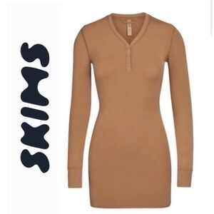 Skims Tan sleep dress